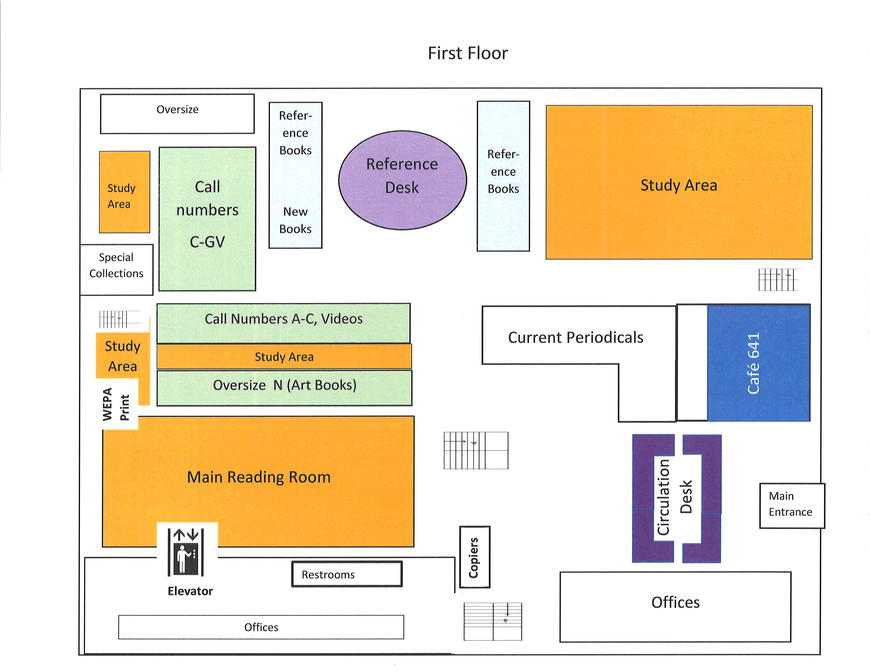 Library Floor Plan | The University Of North Carolina At Pembroke